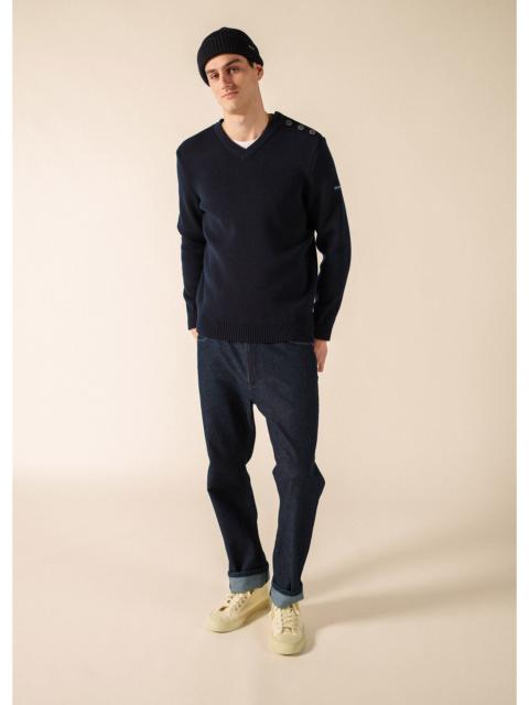 SAINT JAMES CANCALE V-Neck Wool Sweater
