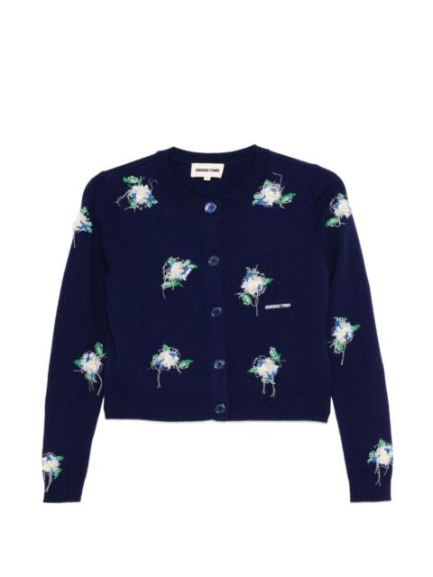 SHUSHU/TONG floral embroidery cardigan