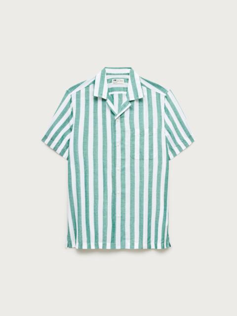 J.CREW Short-sleeve camp-collar shirt in cotton-linen blend