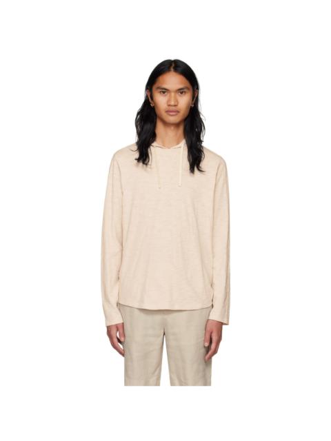 Vince Pink Textured Hoodie