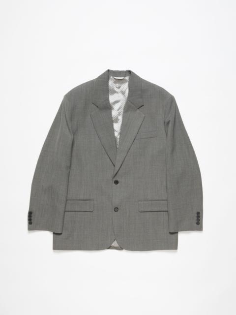 Relaxed fit suit jacket - Grey Melange