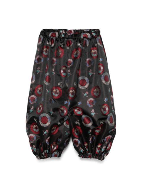 Comme Des Garçons patterned-intarsia trousers