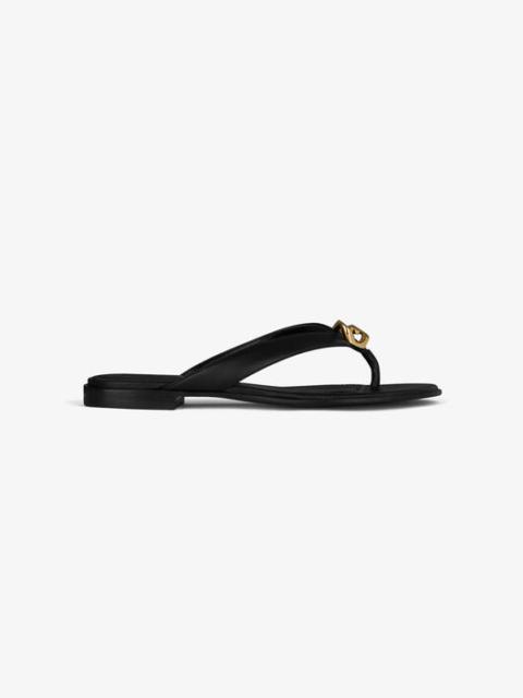 Givenchy G CHAIN BUCKLE SANDALS IN LEATHER