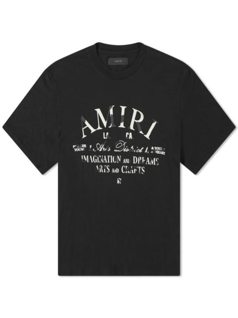 AMIRI AMIRI Distressed Arts District T-Shirt