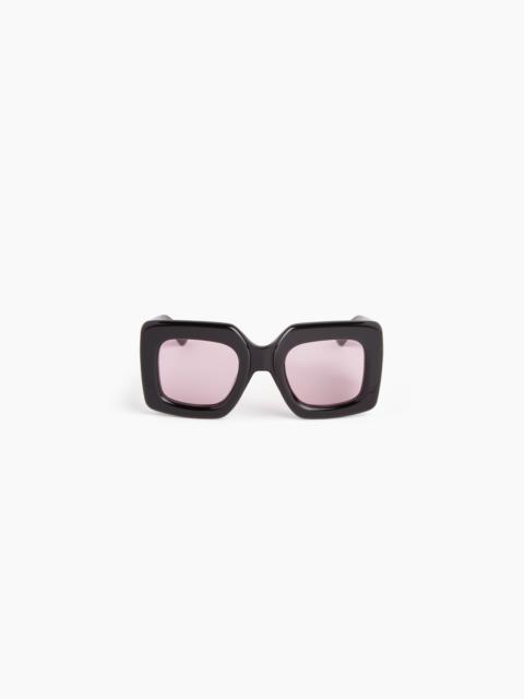 NINA RICCI Precious square shiny black Sunglasses