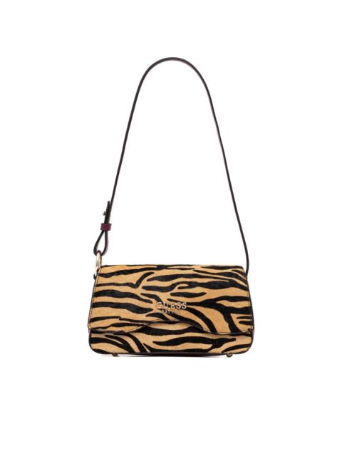 GUESS USA Domitilla zebra-print shoulder bag