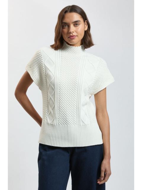 KAREN MILLEN Cable Knit Tank Jumper