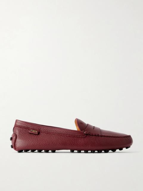 Tod's Gommino Textured-leather Loafers