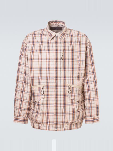 Comme des Garçons Homme Checked cotton-blend jacket