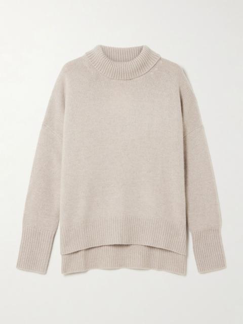LISA YANG Heidi cashmere turtleneck sweater Sand