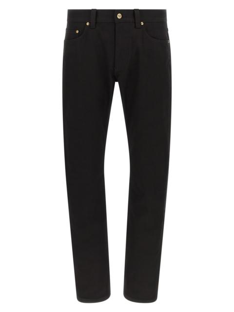 VERSACE Medusa Embroidery Jeans