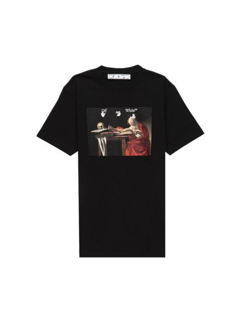 Off-White Caravaggio Short-Sleeve Slim Tee 'Black/Red'