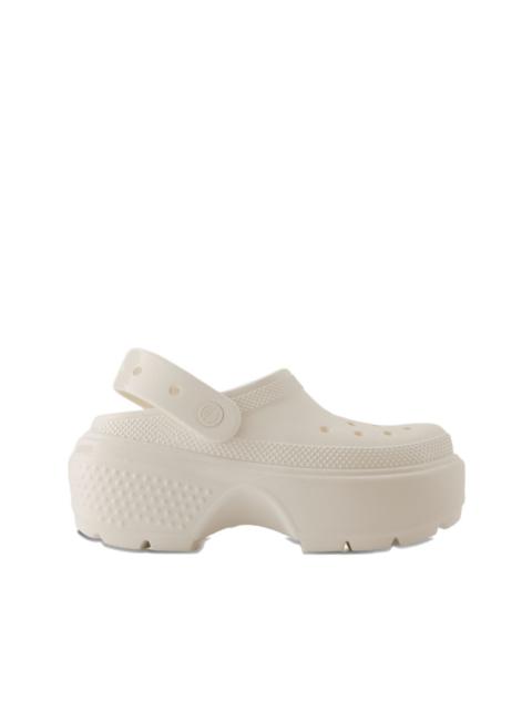 crocs platform-sole clogs