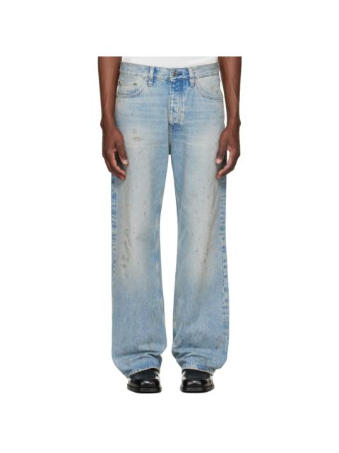 SUNFLOWER Blue Relaxed Boot Jeans