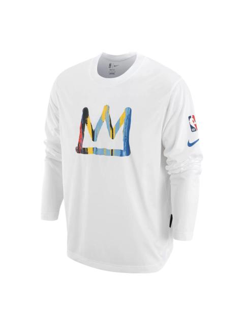 Nike Nike x NBA Brooklyn NETS Long Sleeve 'White' DR2182-100