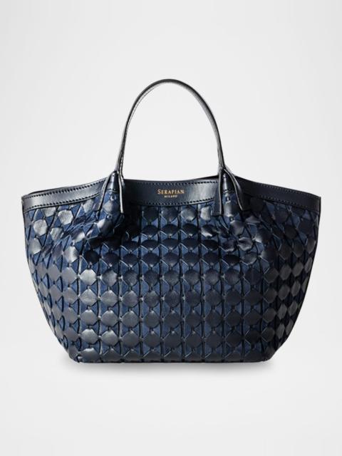 Serapian Secret Mini Mosaic Leather Top-Handle Bag