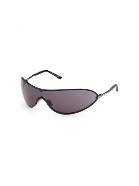 TOM FORD Brady Mask-Frame Metal Sunglasses