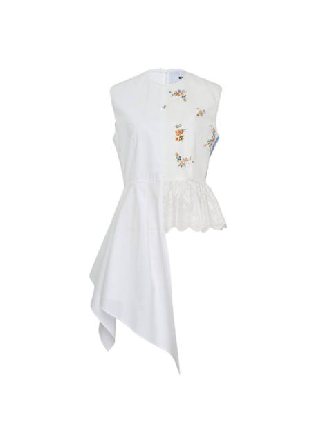 MSGM Patchwork Floral Top