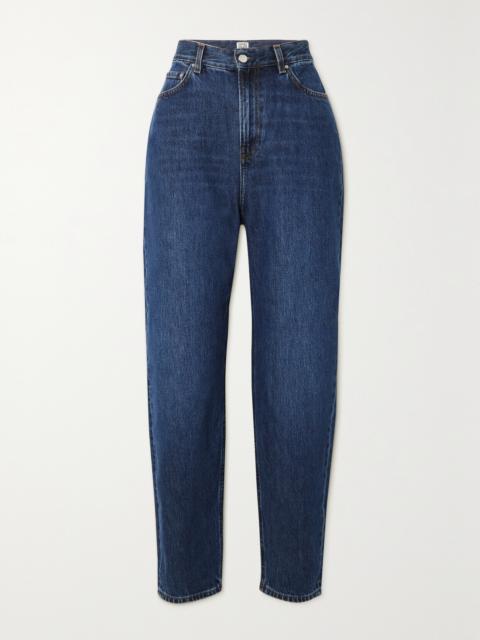 TOTEME + Net Sustain High-rise Tapered Organic Jeans