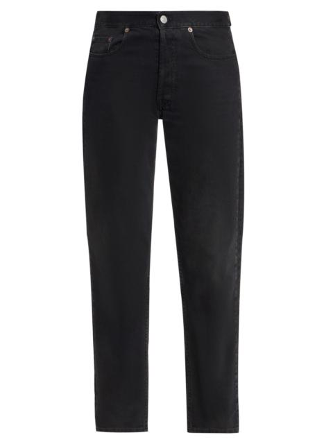 MM6 Maison Margiela Women's Zip Straight-Leg Jeans - Black