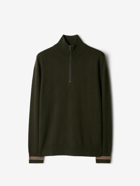 Burberry Wool Half-zip Sweater