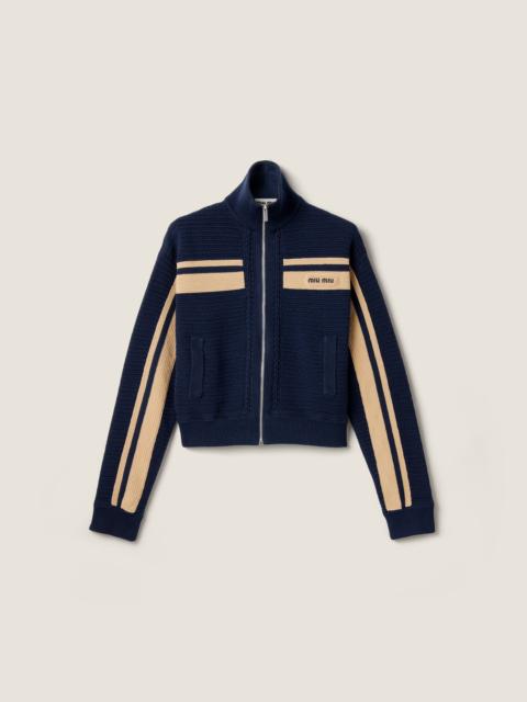 Miu Miu Cotton crochet cardigan