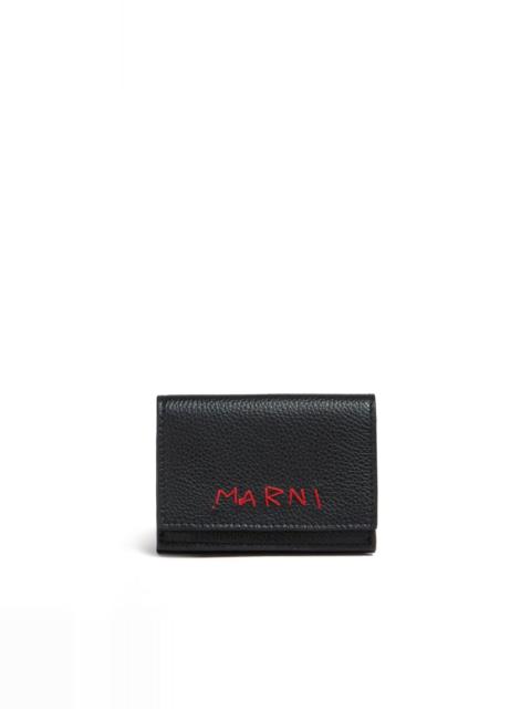 Marni logo-appliquÃ© leather wallet