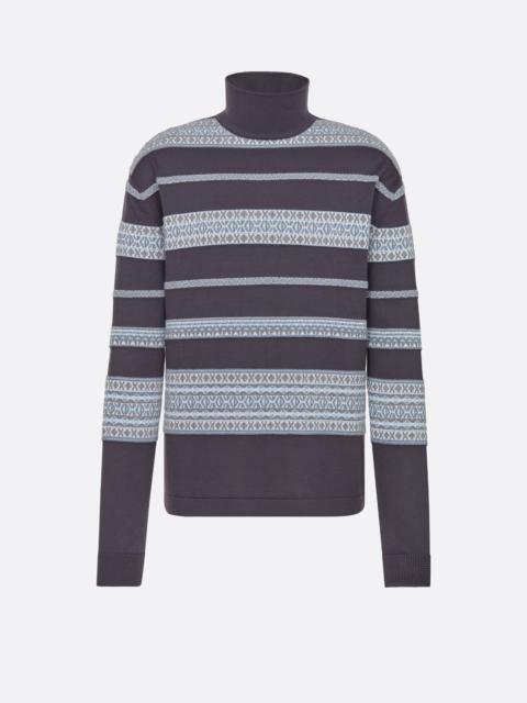 Dior CD Diamond Mock Neck Sweater