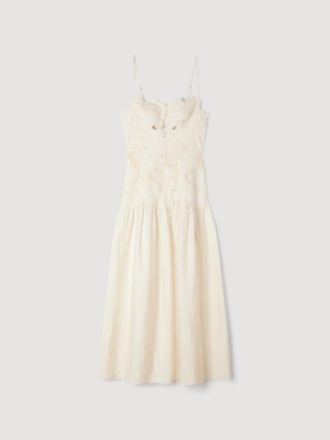 Sandro GUIPURE MIDI DRESS