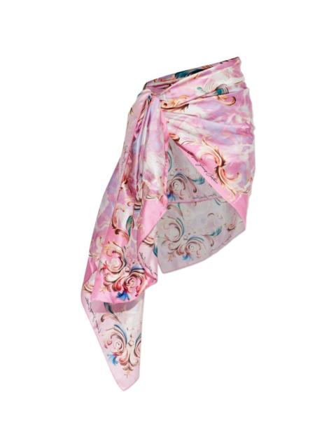 VERSACE JEANS COUTURE barocco-print sarong
