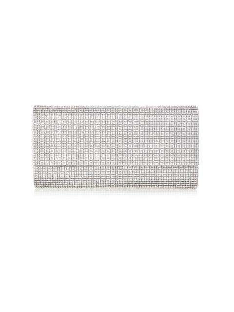 JUDITH LEIBER Perry Clutch - Silver