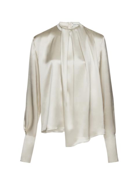 MAGDA BUTRYM Silk Button Up Top grey