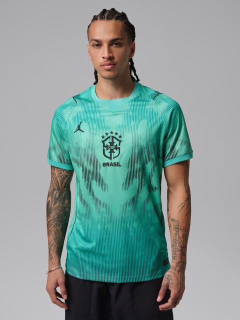 Jordan Brazil 2026 Stadium Goalkeeper Men's Jordan Dri-FIT Soccer Short-Sleeve Replica Jersey