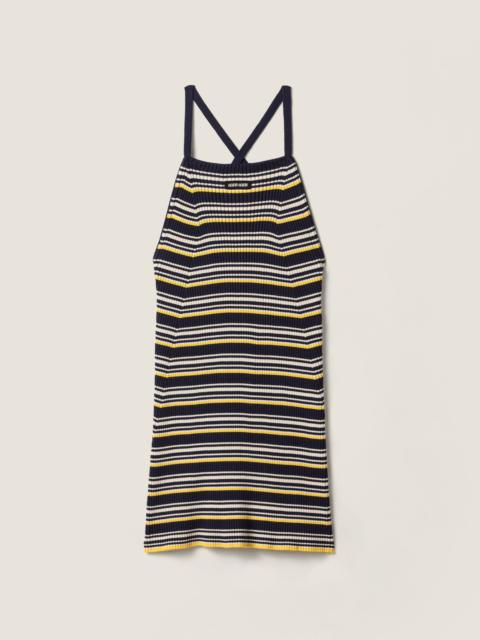 Miu Miu Cotton knit mini dress