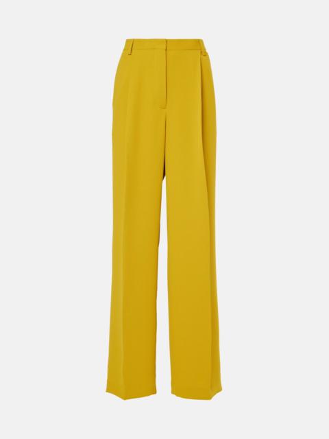 High-rise wide-leg pants