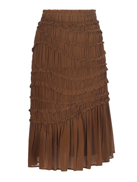 RACHEL COMEY Cavey Crepe Skirt brown