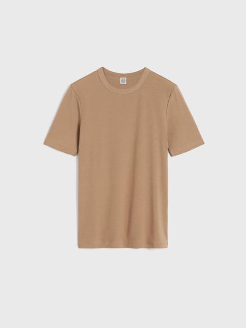 Totême Classic rib tee caramel