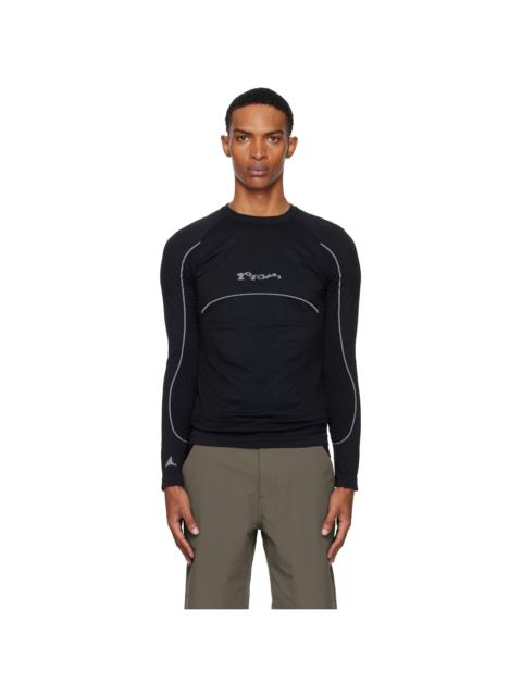 ROA Black Seamless Long Sleeve T-shirt