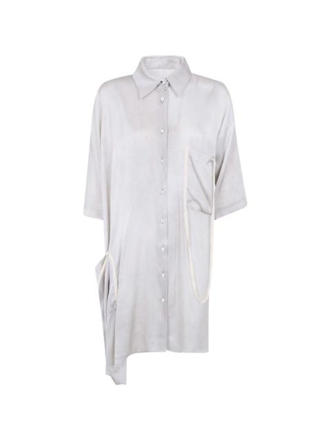 UMA WANG asymmetric silk shirt