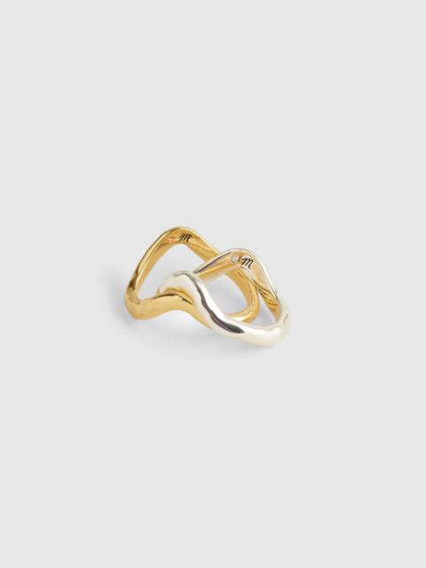 Madewell Hammered Sculptural Stacking Ring Set
