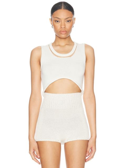 AISLING CAMPS Cropped Tank Top