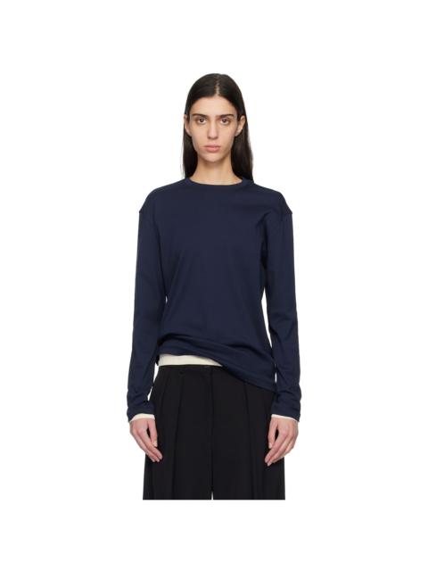 FLORE FLORE Navy Maggie Longsleeve T-shirt