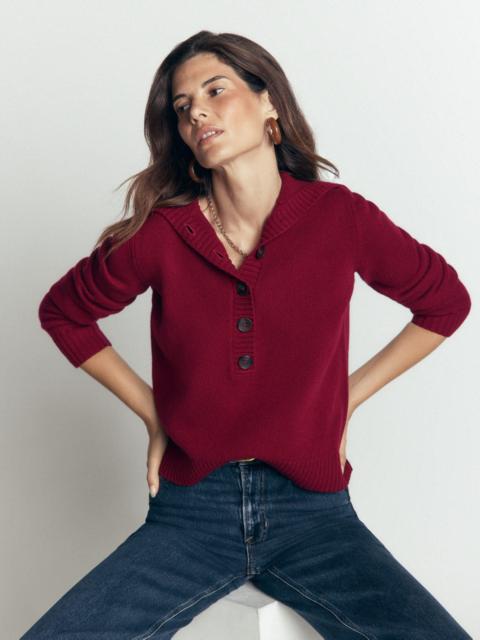 BODEN Marta Merino Wool Sailor Top-Pinotage