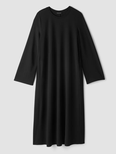 EILEEN FISHER Extra-Fine Ponte Crew Neck Dress