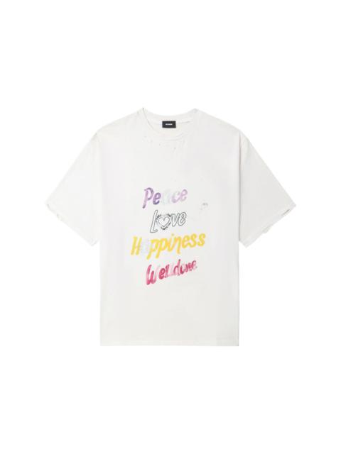 Peace logo-print T-shirt