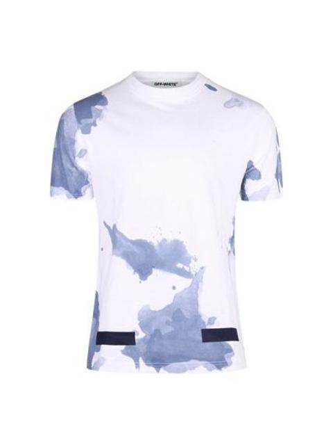 Off-White Off-White Splash Ink Short Sleeve White OMAA002F161970239932