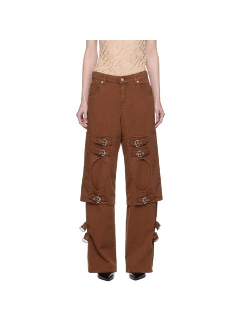 Blumarine Tan Boyfriend Jeans