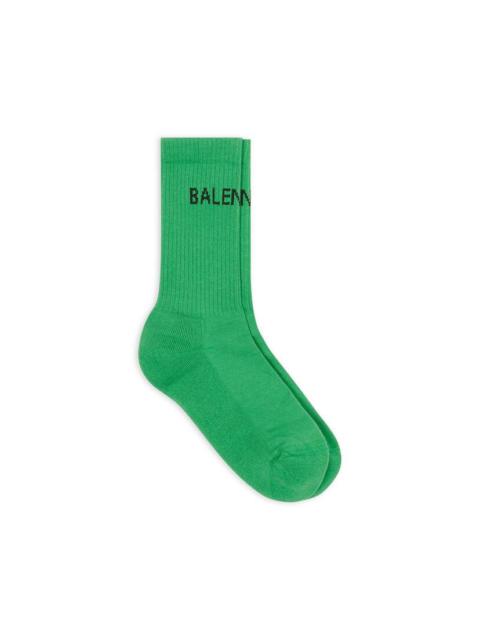 BALENCIAGA Men's Balenciaga Tennis Socks in Green