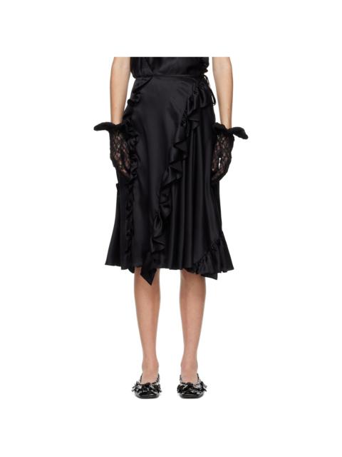 CECILIE BAHNSEN Black Adelina Midi Skirt