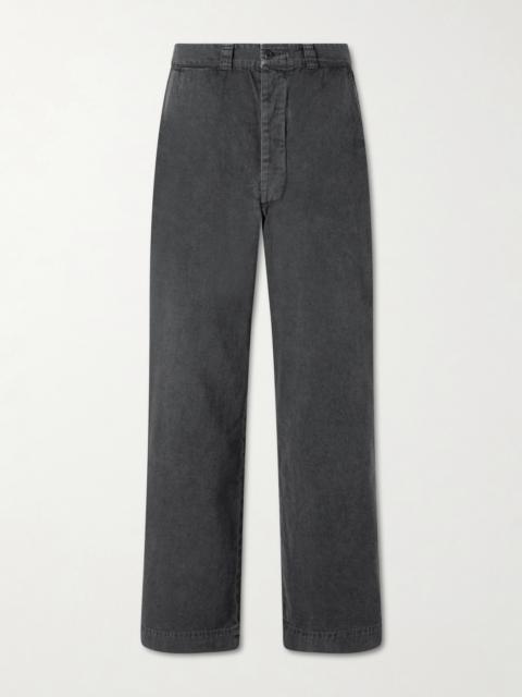 REMI RELIEF Straight-Leg Cotton-Twill Trousers